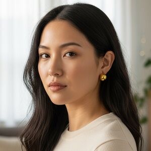 ✨ BaubleBar Gold Statement Earrings – Bold Holiday Glam Gift for Her